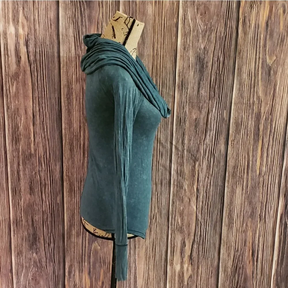 3 for $25 Free People Cowl Neck Long Sleeve Top Sz XS